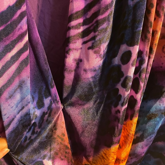 Purple Animal Print Dress. Size Small. - Picture 4 of 8